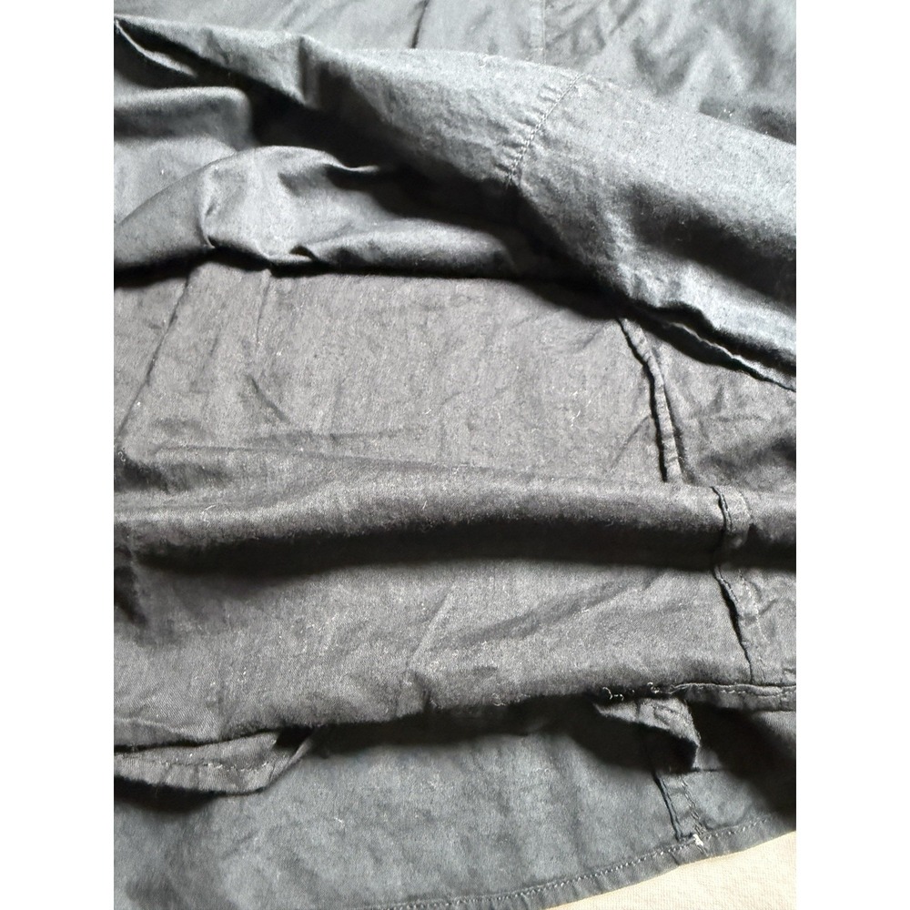 J. Crew Black midi dress size 12 embroidered cotton fit flare lined Sleeveless - Picture 11 of 11